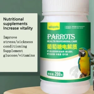 Parrot Glucose Electrolyte Xuanfeng Tiger Peony Supplement Energy Anti-stress Bird Health Care 200g