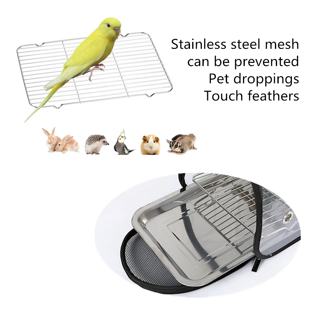 Bird Transport Cage Bird Travel Carrier with Perch Breathable Space Parrot Go Out Backpack Multi-functional Bird bag Outdoor - Image 6