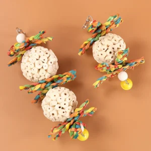 Parrot Tongcao Ball Bird Toy Biting Ball Bird Supplies Parrot Relief Toy Decompression Puzzle Toy Tengqiu Seeking Food
