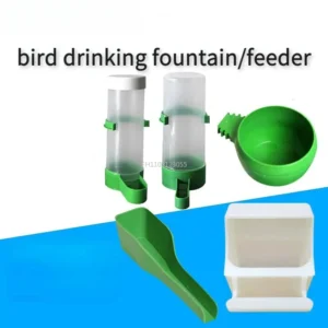 1PCS Bird Food Water Bowl Feeder Parrot Accessories Pigeons Birds Cage Sand Cup Feeding Holder Comedero Pajaro Bird Supplies