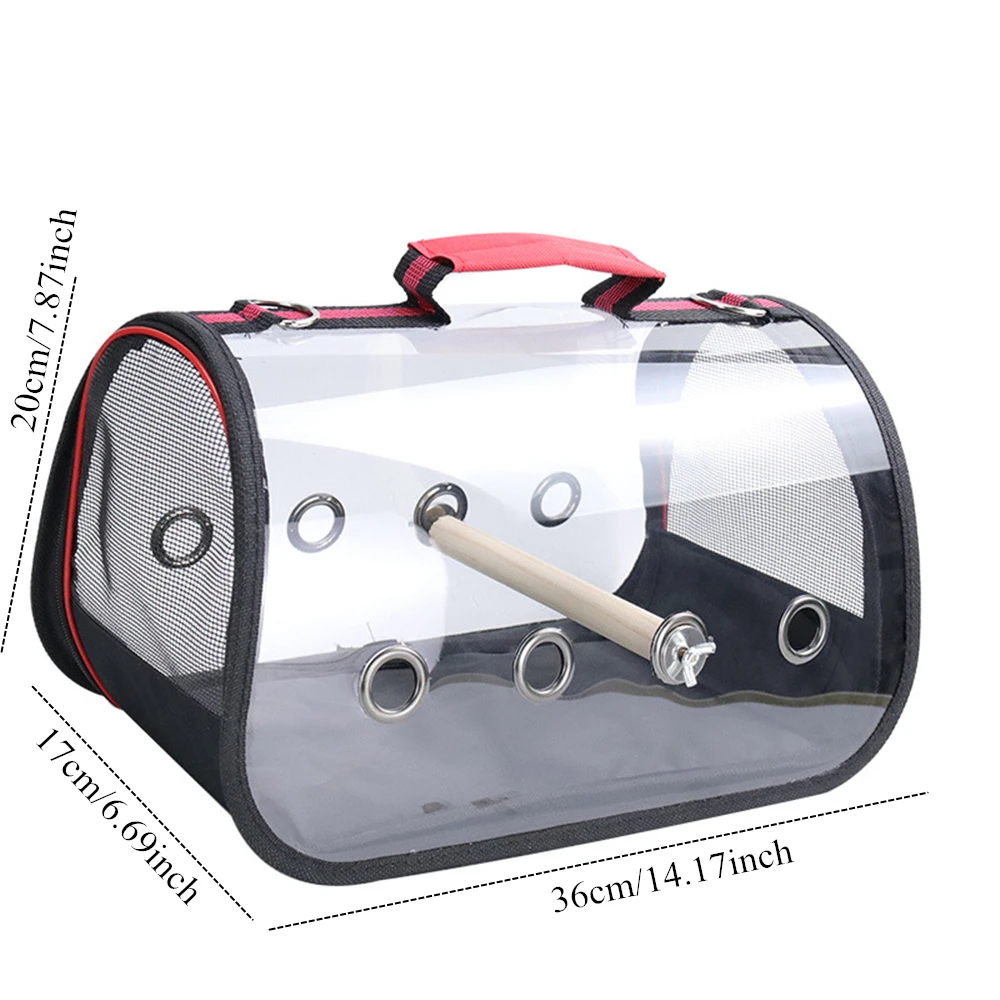Bird Transport Cage Bird Travel Carrier with Perch Breathable Space Parrot Go Out Backpack Multi-functional Bird bag Outdoor - Image 2
