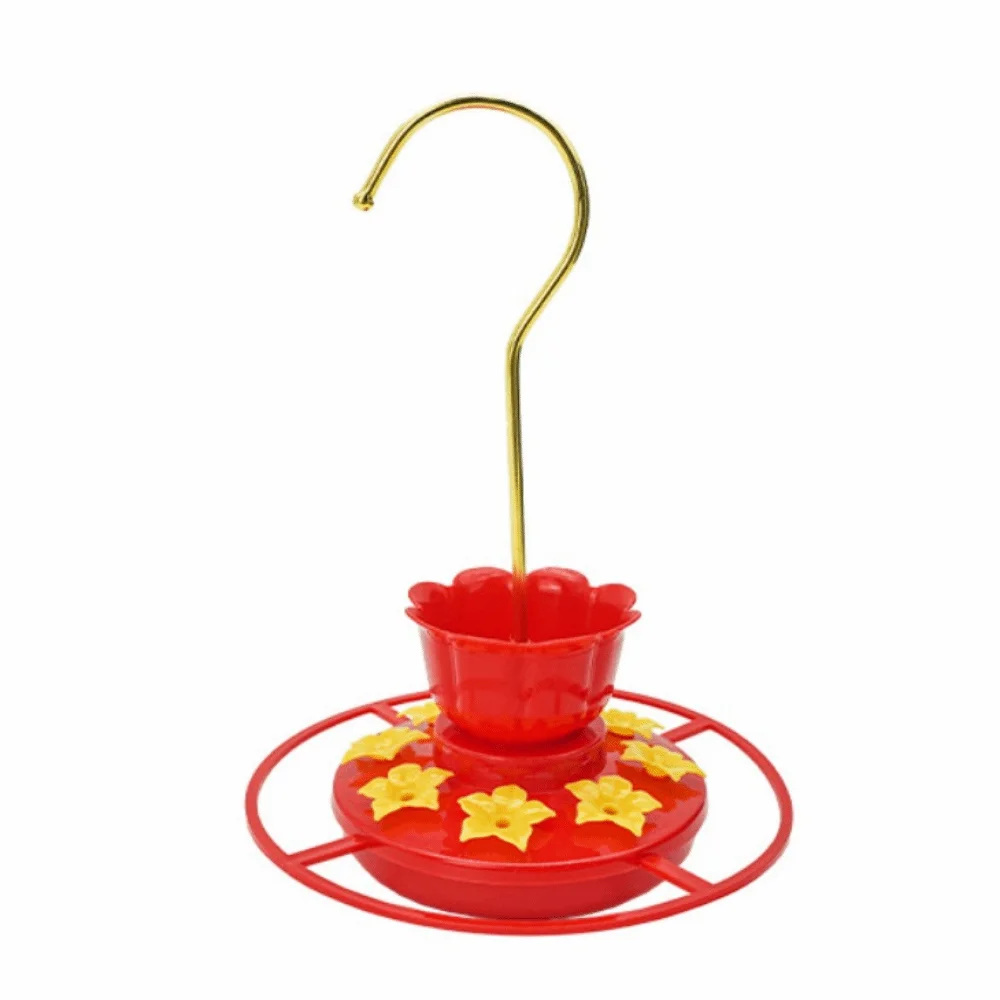 Leak-proof Hummingbird Feeder Detachable Round Shape Bird Food Bowl with Flower Rainproof Hanging Feeder Bowls Bird Supplies - Image 7