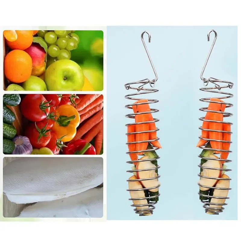Bird Food Holder Stainless Steel Parrot Hanging Vegetable Fruit Feeder Parrot Foraging Toy Stainless Steel Cage Accessories - Image 3