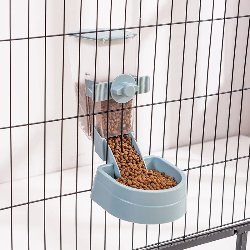 Automatic Pet Feeder Cage Hanging Bowl Water Bottle Food Container Dispenser For Puppy Cats Rabbit Birds Pet Feeding Product - Image 12