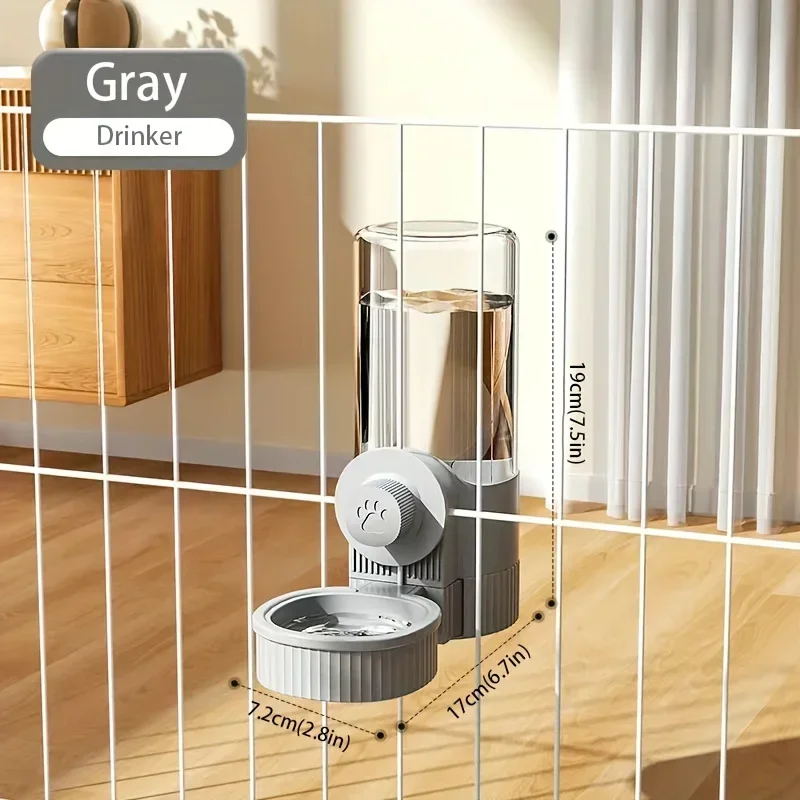 New Tepy Hanging Automatic Pet Food Feeder/Water Dispenser, Gravity Cat Auto Feeder Waterer Set with Container Bowl for Cage - Image 9