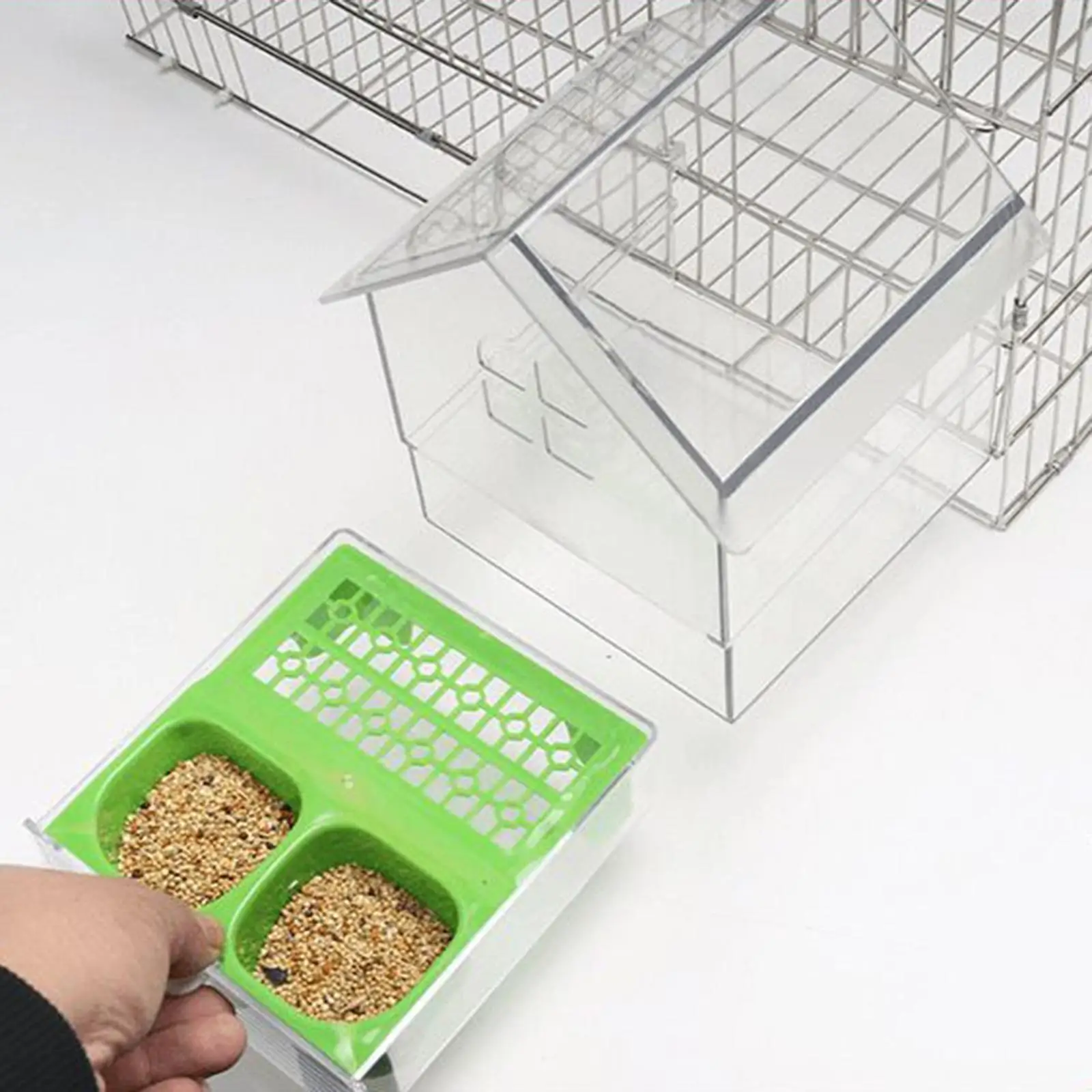 Bird Feeder Hanging Bird Bath Bird Bath Bowl House Bird Cage Accessories for Parakeets Small Bird Parrot Finches Lovebird - Image 3