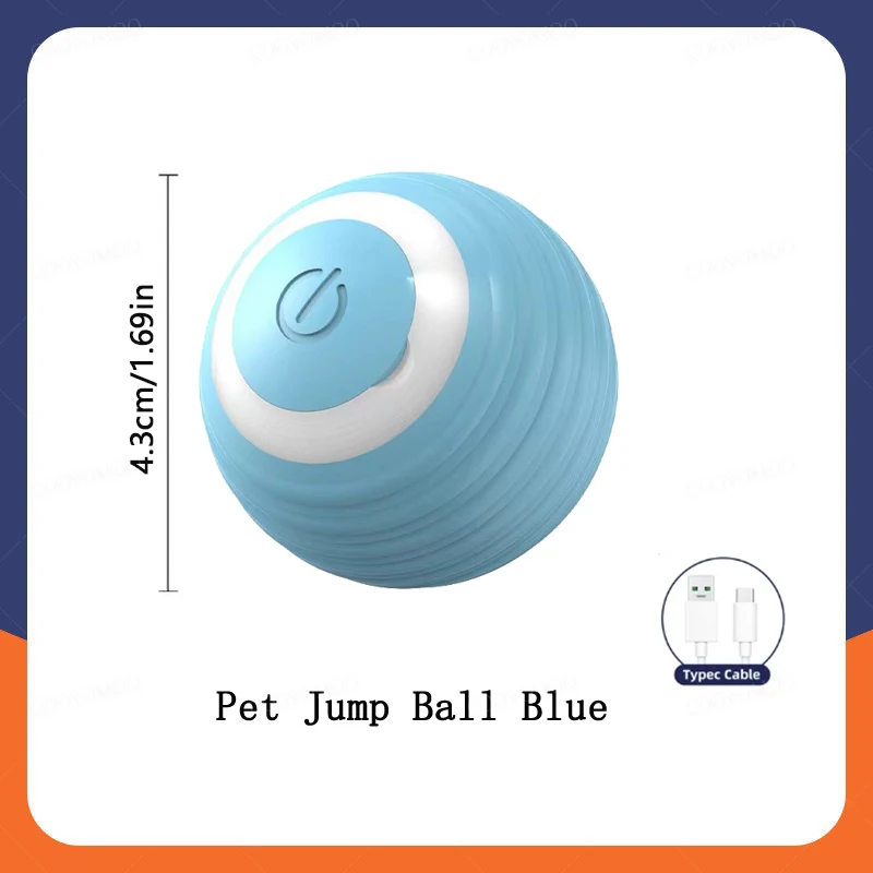 Smart Cat Toys Balls Automatic Interactive Pet Electric Rolling Teaser USB Rechargeable Kitty Moving Bouncing ball Mouse Car toy - Image 7