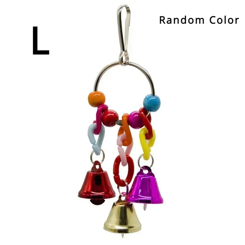 Parrot Bells Toy Bird Cage Toys with Bell Sound Colorful Wood Beads for Lovebirds African Greys Cockatoo Parakeet Supplies - Image 8