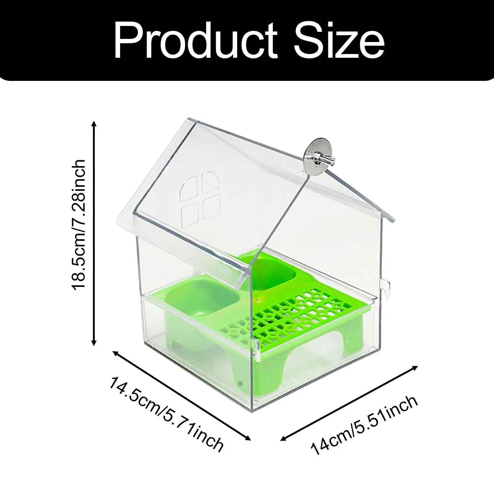 Bird Feeder Hanging Bird Bath Bird Bath Bowl House Bird Cage Accessories for Parakeets Small Bird Parrot Finches Lovebird - Image 6