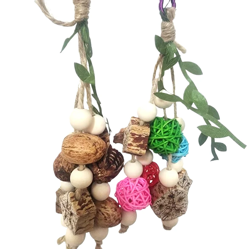 Bird Chewing Toy Funny Cotton Rope Pinecone Parrot Toys Bite Resistant Bird Tearing Toy Cockatiels Training Cage Toys For Birds - Image 3