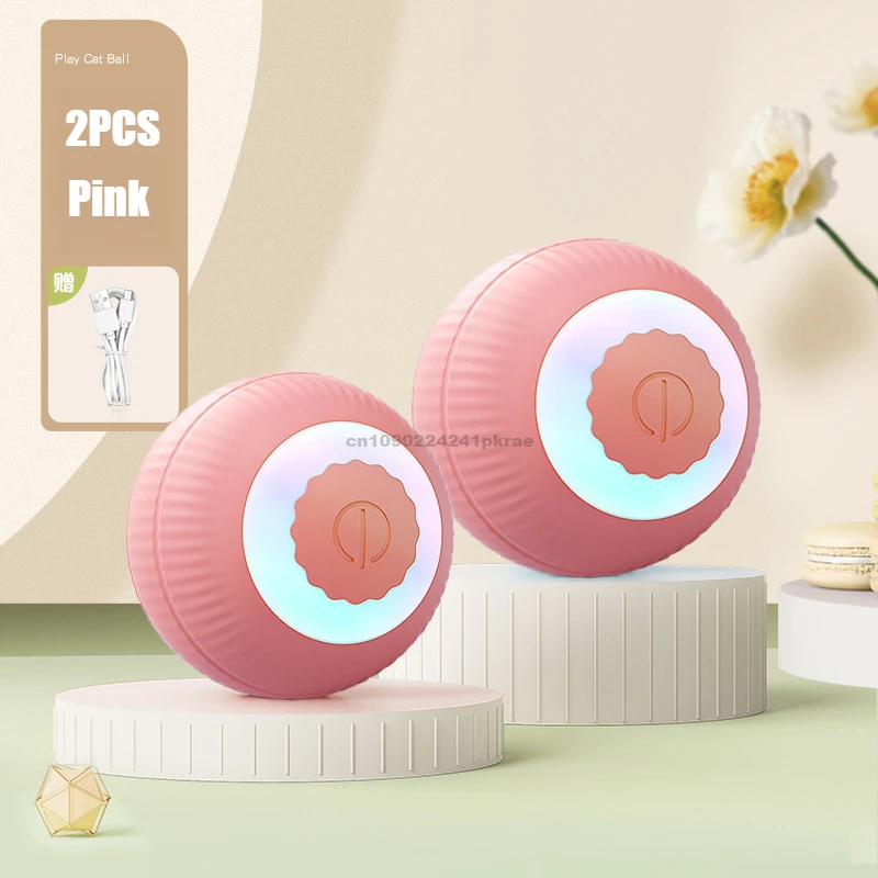 New Cat Interactive Ball Toy Automatic Rolling Ball Faux Tail Rechargeable Smart Pet Electric Toy Dog Cat Training Imitate Mouse - Image 8