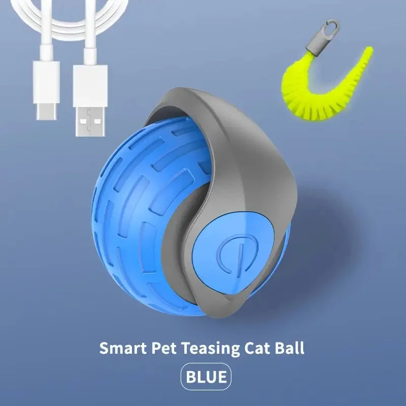 Smart Cat Toys Balls Automatic Interactive Pet Electric Rolling Teaser USB Rechargeable Kitty Moving Bouncing ball Mouse Car toy - Image 21