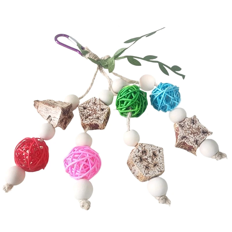 Bird Chewing Toy Funny Cotton Rope Pinecone Parrot Toys Bite Resistant Bird Tearing Toy Cockatiels Training Cage Toys For Birds - Image 4
