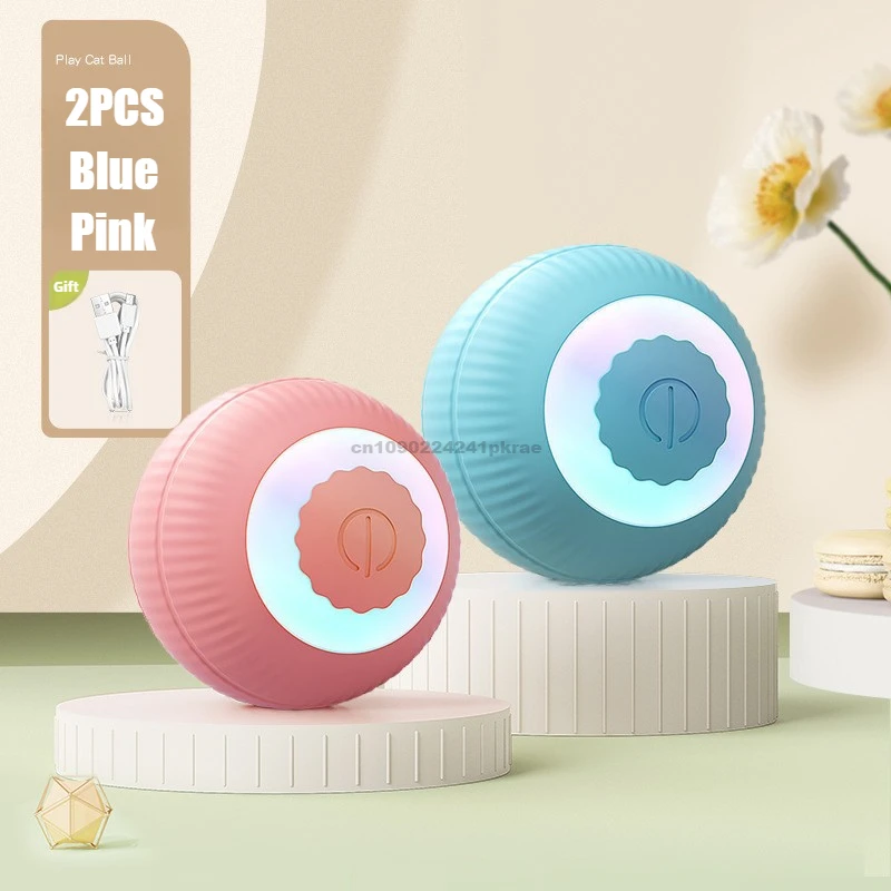 New Cat Interactive Ball Toy Automatic Rolling Ball Faux Tail Rechargeable Smart Pet Electric Toy Dog Cat Training Imitate Mouse - Image 7