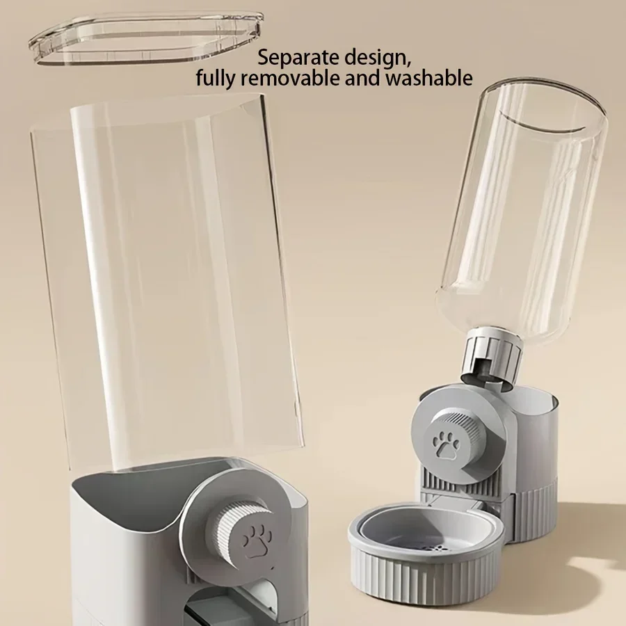New Tepy Hanging Automatic Pet Food Feeder/Water Dispenser, Gravity Cat Auto Feeder Waterer Set with Container Bowl for Cage - Image 6
