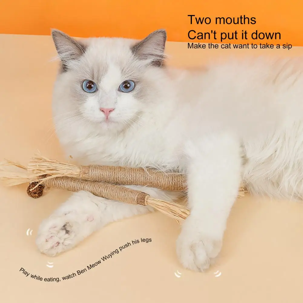 Cat Toys,Natural Matatabi,Pet Cat Snacks Sticks,Cleaning Tooth Catnip,Bite-resistant,Teeth Grinding Stick,Pet Supplies - Image 2
