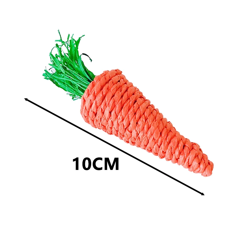 Parrot Chew Grind Teeth Bird Toy Hamster Rabbit Toy Birds Swing Cage Hanging Accessory Handwoven Carrot Corn Vine Ball Toy - Image 8