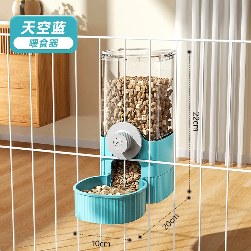 New Tepy Hanging Automatic Pet Food Feeder/Water Dispenser, Gravity Cat Auto Feeder Waterer Set with Container Bowl for Cage - Image 11
