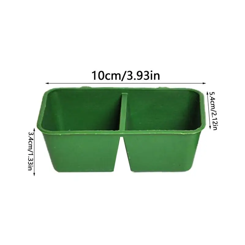 2 In1 Bird Food Water Bowl Parrot Dual Feeding Cup Plastic Pigeons Cage Water Food Feeder Bird Parrot Pet Aviary Water Box Bowl - Image 6