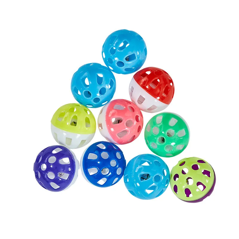 10pcs Parrot Toy Balls Fun Colored Hollow Bell Ball Sound Bird Toy Parakeet Training Interactive Chew Toys Pet Bird Supplies - Image 7