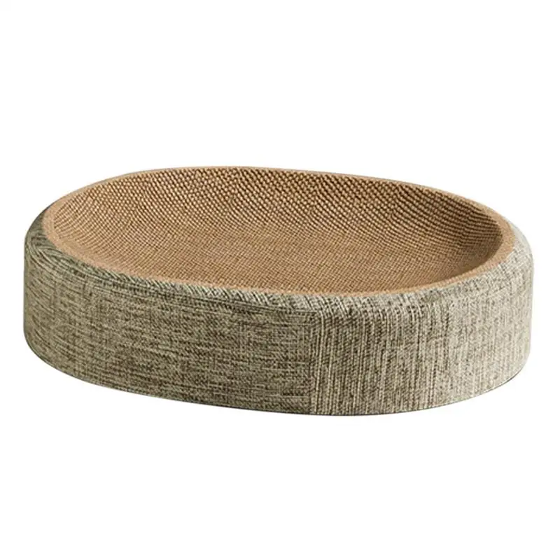 Oval Shape Scratch Pad For Cats sisal Scratching Cat Bed Multifunctional Pet Sleeping Mat Cat Scratch Bed For Cats To Rest - Image 6