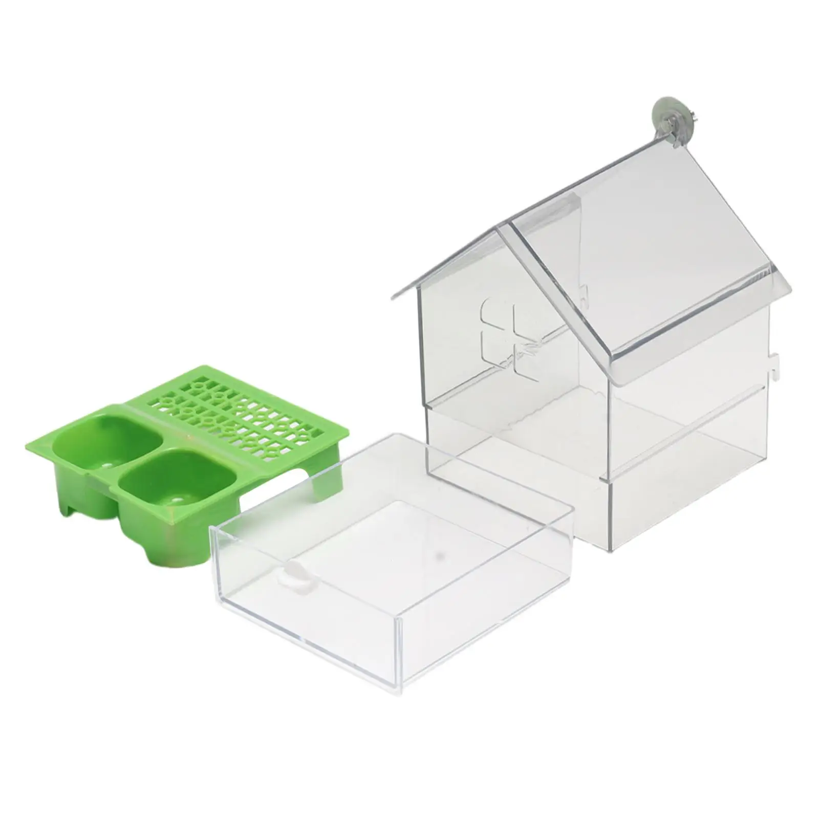 Bird Feeder Hanging Bird Bath Bird Bath Bowl House Bird Cage Accessories for Parakeets Small Bird Parrot Finches Lovebird - Image 2