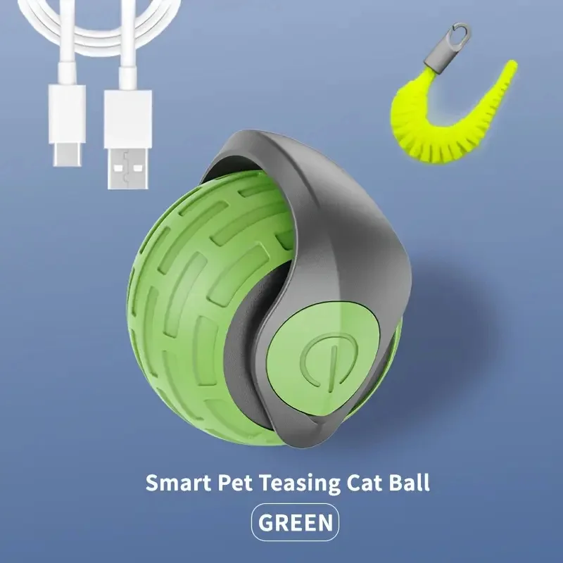 Smart Cat Toys Balls Automatic Interactive Pet Electric Rolling Teaser USB Rechargeable Kitty Moving Bouncing ball Mouse Car toy - Image 19