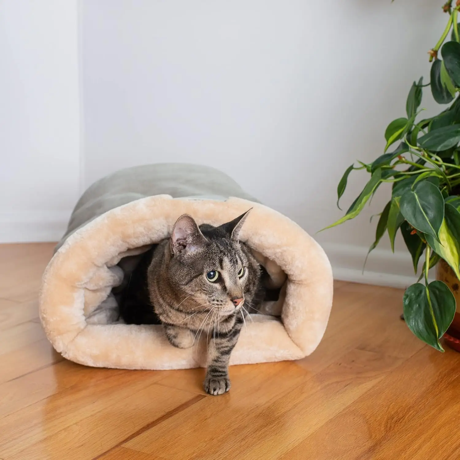 Autumn and Winter Cat Sleeping Bag Semi-enclosed Cat Nest Warm Small and Medium-sized Pet Nest Can Be Disassembled and Washed - Image 3