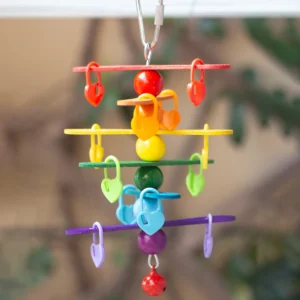 Keep Your Bird Happy & Healthy Encourages Play & Exercise Interactive Parrot  Toy